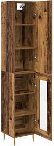 vidaXL Highboard 2 pcs Παλιό Ξύλο Επεξεργασμένο ξύλο
