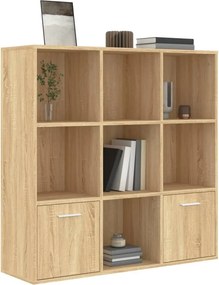 vidaXL Βιβλιοθήκη Χρώμα Sonoma Δρυς 98 x 30 x 98 εκ. από Επεξ. Ξύλο