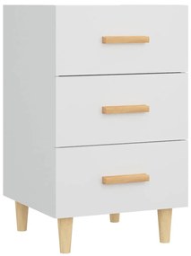 vidaXL Κομοδίνο Λευκό 40 x 40 x 66 εκ. από Επεξεργασμένο Ξύλο