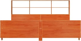 vidaXL Σκελετός Κρεβ. Χωρίς Στρώμα Καφέ Κεριού 200x200 εκ Μασίφ Πεύκο