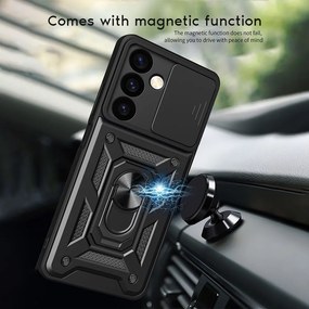 Θήκη Ring Armor CamPro Sonique Realme C55 Ασημί