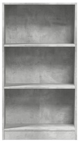 vidaXL Βιβλιοθήκη Γκρι Σκυροδέματος 60x24x109 εκ. Επεξεργ. Ξύλο
