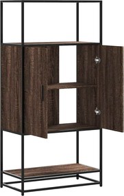 vidaXL Highboard καφέ δρυς Κατασκευασμένο ξύλο και μέταλλο