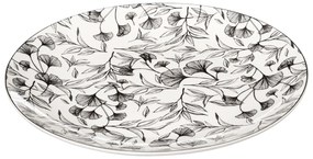 Πιάτο Φαγητού Ρηχό (Φ27) S-D Black Floral 154847