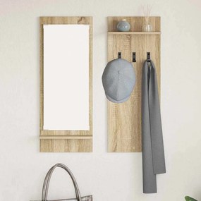 vidaXL Τοίχου Κρεμάστρα Δρύς Sonoma 70 x 10 x 90 εκ.