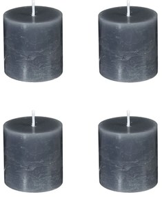 Κεριά (Σετ 4τμχ) C-B Grey Rustic 123135