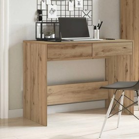 vidaXL Γραφείο Αρτισιανή Δρυς 101x50x76,5 εκ. από Επεξεργασμένο Ξύλο