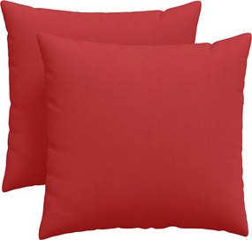 vidaXL Μαξιλάρι Καναπέ 2 pcs Κόκκινο 45 x 45 cm ύφασμα