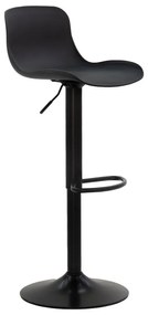 Σκαμπό μπαρ Walden pakoworld PP μαύρο - 127-000087 - 127-000087
