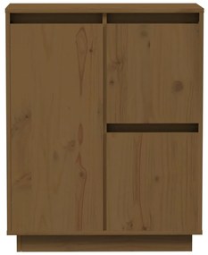 vidaXL Ντουλάπι Καφέ Μελί 60 x 34 x 75 εκ. από Μασίφ Ξύλο Πεύκου