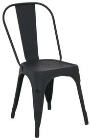 Καρέκλα RELIX Μεταλ.Μαύρη Matte High 44x49x84cm