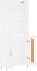 vidaXL Ντουλάπι Λευκό 69,5x34x180 εκ. από Επεξεργασμένο Ξύλο