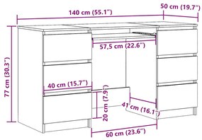 ΓΡΑΦΕΙΟ ΤΕΧΝΙΤΗΣ ΔΡΥΣ 140 X 50 X 77 ΕΚ. ΑΠΟ ΜΟΡΙΟΣΑΝΙΔΑ 855961