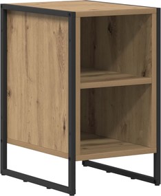vidaXL Κομοδίνο Artisan Δρυς 39.5 x 30 x 50 εκ Επεξεργασμένο Ξύλο