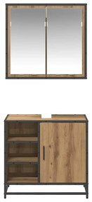 vidaXL Σετ Επίπλων Μπάνιου 2 pcs Artisan Oak Επεξεργασμένο ξύλο