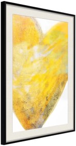 Αφίσα - Amber Heart - 20x30 - Μαύρο - Με πασπαρτού