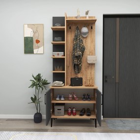 Hall Stand Julendor - Atlantic Pine, Anthracite Atlantic Pine
Anthracite