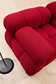 Corner Sofa Bubble Corner ( L1-O1-1R -Puf) - Red Red