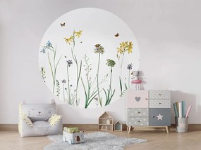 Butterfly Garden Ταπετσαρια Τοιχου Λευκο Στρογγυλη 80cm