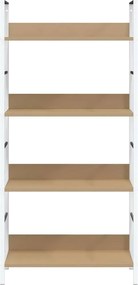 vidaXL Ραφιέρα 4 Επιπέδων Δρυς 60x27,6x124,5 εκ. Επεξεργασμένο Ξύλο
