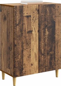 vidaXL Πλαϊνό γραφείο Παλαιωμένο ξύλο 66 x 34,5 x 90 εκ