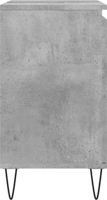 vidaXL Ντουλάπι Μπάνιου Γκρι Σκυροδεμ. 58 x 33 x 60 εκ. Επεξεργ. Ξύλο