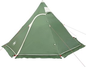 vidaXL Σκηνή Κάμπινγκ Tipi 5 Ατόμων Αδιάβροχη Πράσινη