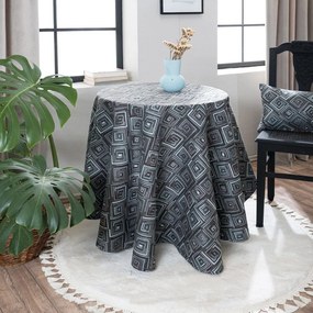 Ροτόντα Santos 04 Grey Teoran Διάμετρος 180cm Acrylic,Cotton,Polyester