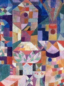 Αναπαραγωγή Distressed Castle Garden - Paul Klee, (30 x 40 cm)