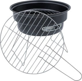 Mini Φορητή Ψησταριά Κάρβουνου Στρόγγυλη Δ27x22cm