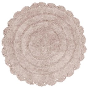 ΣΤΡΟΓΓΥΛΟ ΧΑΛΑΚΙ ΜΠΑΝΙΟΥ Δ60cm DAS HOME - BATHMATS 0634