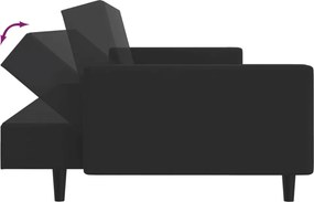 vidaXL Σετ Σαλονιού 2 Τεμαχίων Μαύρο Βελούδινο