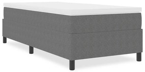 vidaXL Κρεβάτι με ελατήρια Ανοιχτό γκρι 100 x 200 cm Βελούδο