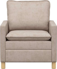 vidaXL Καναπές Μπεζ 76 x 81 x 87,5 εκ Πολυεστέρας