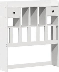 vidaXL Σκελετός Κρεβ. Χωρίς Στρώμα Λευκό 75x190 εκ Μασίφ Πεύκο