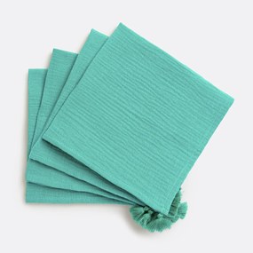 Σετ 4 πετσέτες φαγητού από βαμβακερή γάζα, Kumla