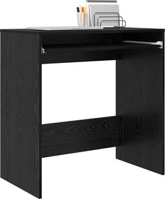 vidaXL Γραφείο Μαύρη Οξυά 77.5 x 43 x 79 εκ. Επεξεργασμένο ξύλο