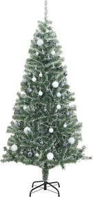 vidaXL Χριστουγεν. Δέντρο Τεχνητό με 300 LED/ Μπάλες/Χιόνι 240 εκ.
