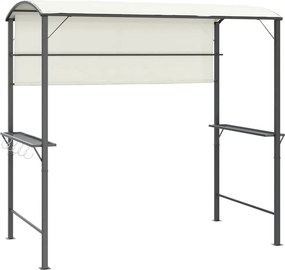 vidaXL Κιόσκι με Οροφή Κρεμ 220 x 110 x 200 εκ.