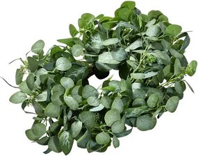 VEVOR Artificial Decorative Wreath 26 in Green Eucalyptus Leaves Year Round