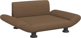 vidaXL Κρεβάτι Σκύλου Καφέ 70x45x28 εκ. Υφασμάτινο