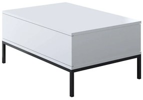 Τραπέζι Σαλονιού Lord 618BLY1210 90x60x40cm Black-White