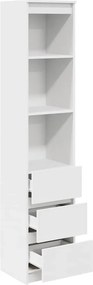 vidaXL Ντουλάπι Λευκό 37,5x35x180 εκ. Επεξεργασμένο Ξύλο