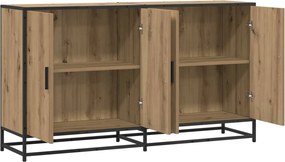 vidaXL Πλαϊνό γραφείο Artisan Δρυς 134 x 35 x 76 εκ.