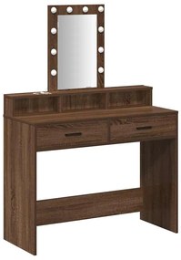vidaXL Τραπέζι περιποίησης Καφέ 100 x 41 x 140 εκ. Επεξεργασμένο ξύλο