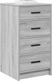 vidaXL Πλαϊνό γραφείο Γκρι sonoma 40 x 41 x 75 εκ Επεξεργασμένο ξύλο