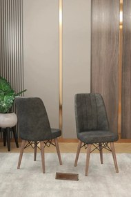 Stewehome Σετ Τραπεζαρίας 6 Ατόμων Επεκτεινόμενο γκρι 80x130x78 cm