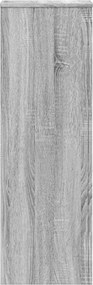 vidaXL Βάσεις Φυτών 2 Τεμ. Γκρι Sonoma 33x33x100εκ. Επεξεργασμένο Ξύλο