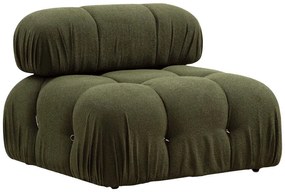 Πολυμορφικός καναπές Divine με ύφασμα σε χρώμα πράσινο 288/190x75εκ