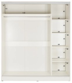 ΝΤΟΥΛΑΠΑ ΣΥΡΟΜΕΝΗ ADLER ΜΕΛΑΜΙΝΗΣ 120x60x220Yεκ. ΔΙΦΥΛΛΗ ΛΕΥΚΗ ΜΕ ΚΑΘΡΕΠΤΗ HM2460.03